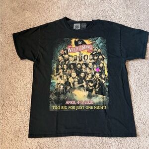 WWE WrestleMania Black Graphic T-Shirt